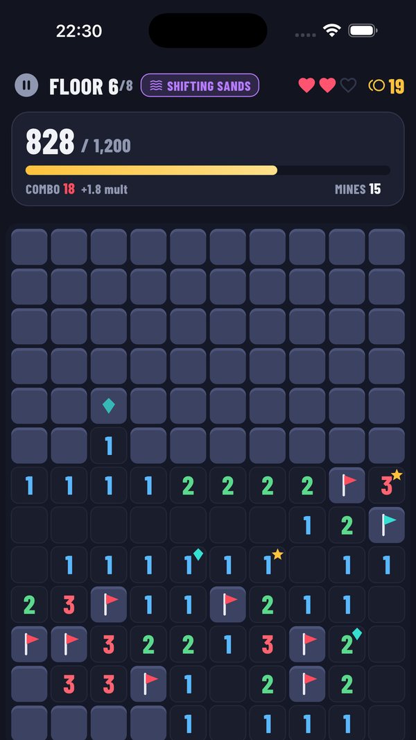 Minesweeper Rogue: Relic Run – Boss floors
