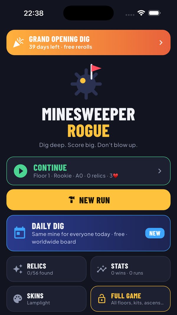 Minesweeper Rogue: Relic Run – The Daily Dig
